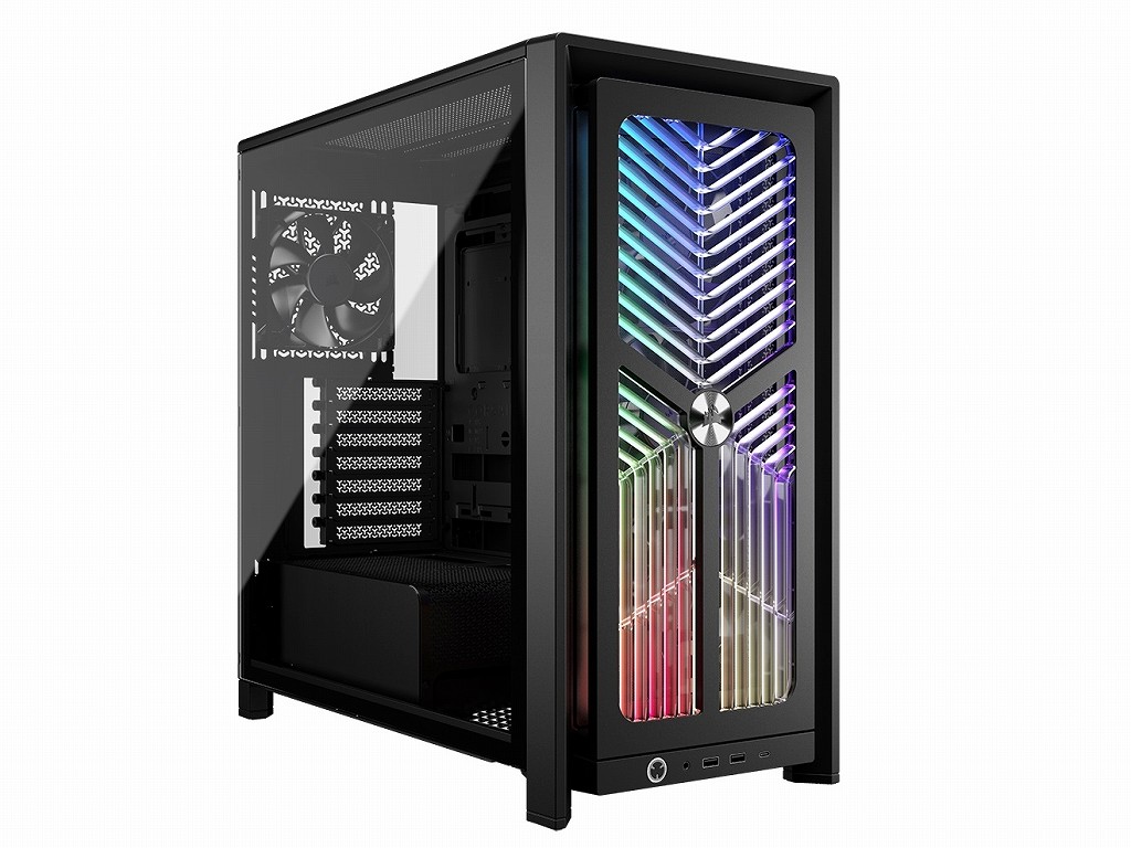 CORSAIR、フロント全面がRGB発光するミドルタワー「FRAME 4000X RS」など2製品